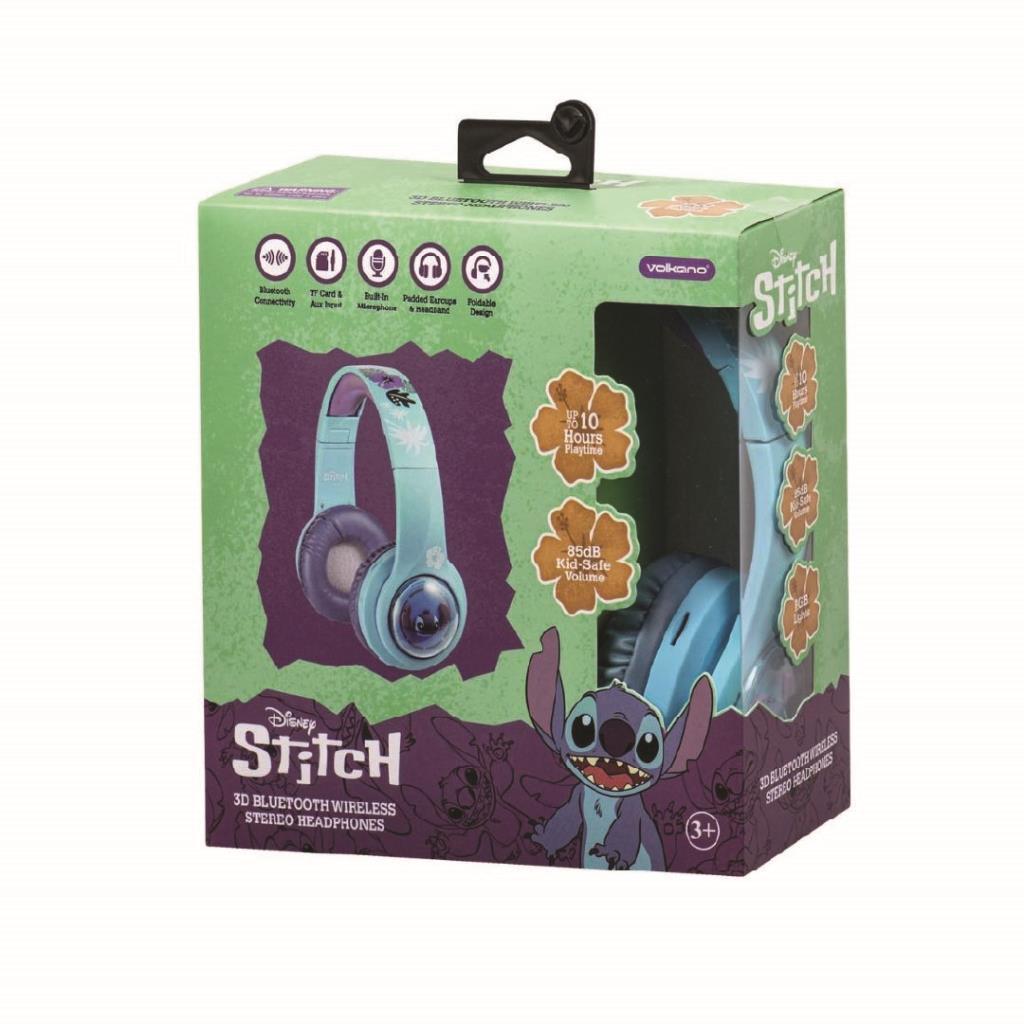 Disney Stitch Kids Bluetooth Headphones